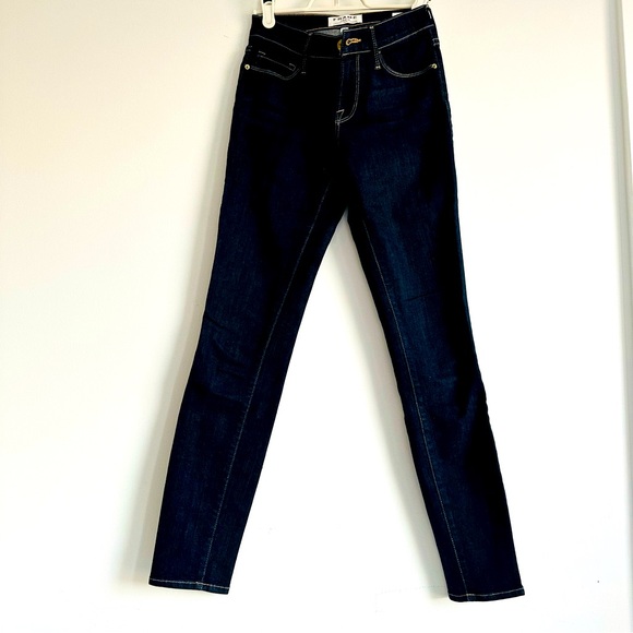 Frame Denim Le skinny de  Jeanne dark Blue - Picture 1 of 11
